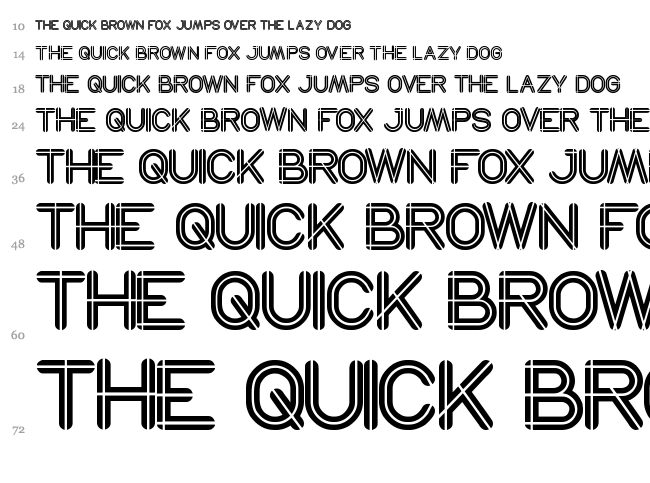 So this is it font waterfall